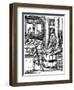 The Paper Maker, 16th Century-Jost Amman-Framed Giclee Print