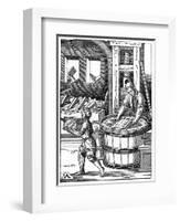 The Paper Maker, 16th Century-Jost Amman-Framed Giclee Print