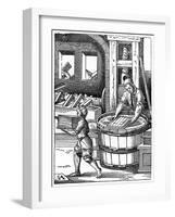 The Paper Maker, 16th Century-Jost Amman-Framed Giclee Print