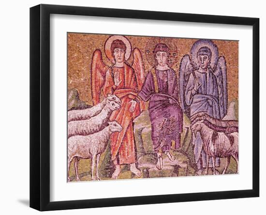 The Parable of Good Shepherd Separating the Sheep from the Goats, Scenes from Life of Christ-null-Framed Giclee Print