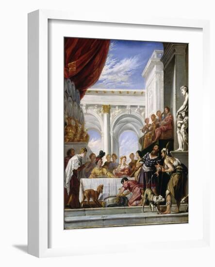 The Parable of Lazarus and the Rich Man, 1618-28-Domenico Fetti-Framed Giclee Print