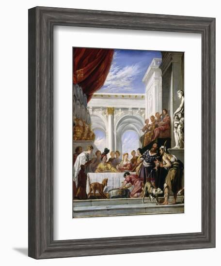 The Parable of Lazarus and the Rich Man, 1618-28-Domenico Fetti-Framed Giclee Print