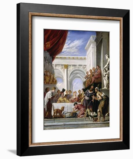 The Parable of Lazarus and the Rich Man, 1618-28-Domenico Fetti-Framed Giclee Print