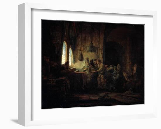 The Parable of the Labourers in the Vineyard, 1637-Rembrandt van Rijn-Framed Giclee Print