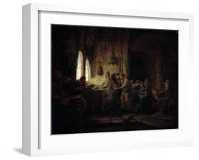 The Parable of the Labourers in the Vineyard, 1637-Rembrandt van Rijn-Framed Giclee Print