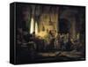 The Parable of the Labourers in the Vineyard - 1637-Rembrandt Rembrandt-Framed Stretched Canvas