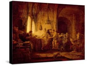 The Parable of the Labourers in the Vineyard-Rembrandt van Rijn-Stretched Canvas