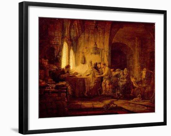 The Parable of the Labourers in the Vineyard-Rembrandt van Rijn-Framed Giclee Print