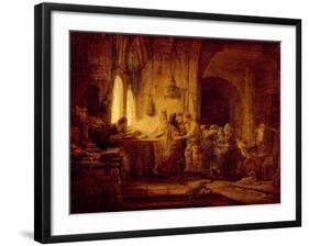 The Parable of the Labourers in the Vineyard-Rembrandt van Rijn-Framed Giclee Print