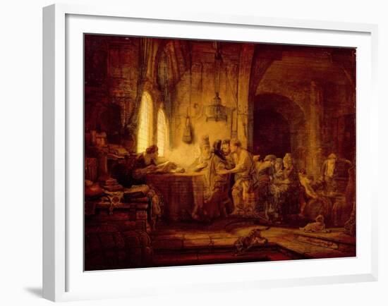 The Parable of the Labourers in the Vineyard-Rembrandt van Rijn-Framed Giclee Print