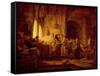 The Parable of the Labourers in the Vineyard-Rembrandt van Rijn-Framed Stretched Canvas