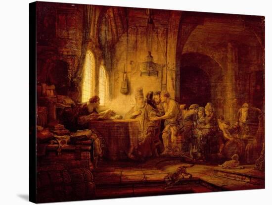 The Parable of the Labourers in the Vineyard-Rembrandt van Rijn-Stretched Canvas