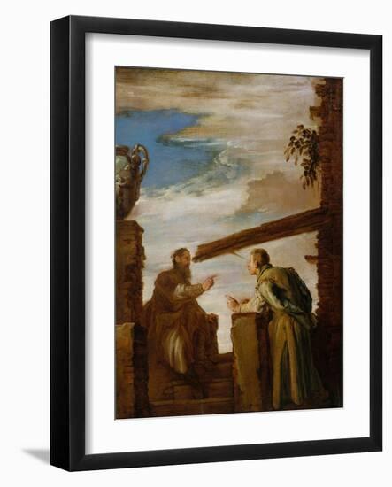 The Parable of the Mote and the Beam, c.1619-Domenico Fetti or Feti-Framed Giclee Print