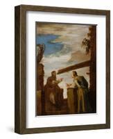 The Parable of the Mote and the Beam, c.1619-Domenico Fetti or Feti-Framed Giclee Print