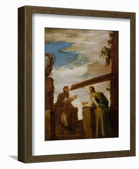 The Parable of the Mote and the Beam, c.1619-Domenico Fetti or Feti-Framed Giclee Print