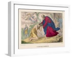 The Parable of "The Prodigal Son" Welcomed Home by His Father-null-Framed Art Print