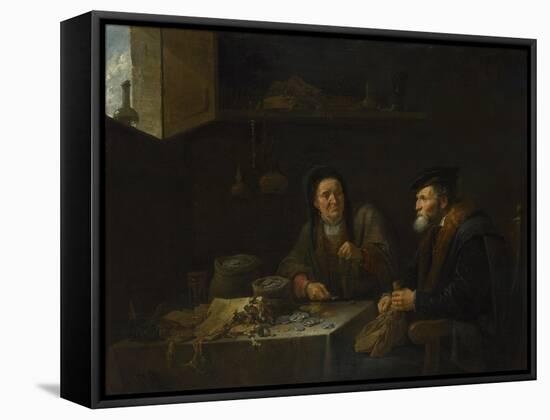 The Parable of the Rich Fool, 1648-David Teniers the Younger-Framed Stretched Canvas