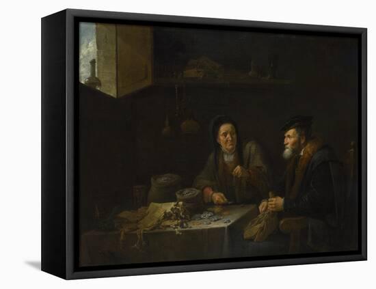 The Parable of the Rich Fool, 1648-David Teniers the Younger-Framed Stretched Canvas