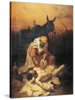 The Parable of the Samaritan, 1851-Baldassare Verazzi-Stretched Canvas