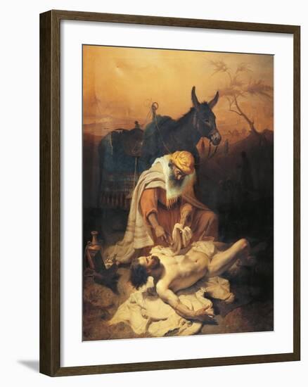 The Parable of the Samaritan, 1851-Baldassare Verazzi-Framed Giclee Print