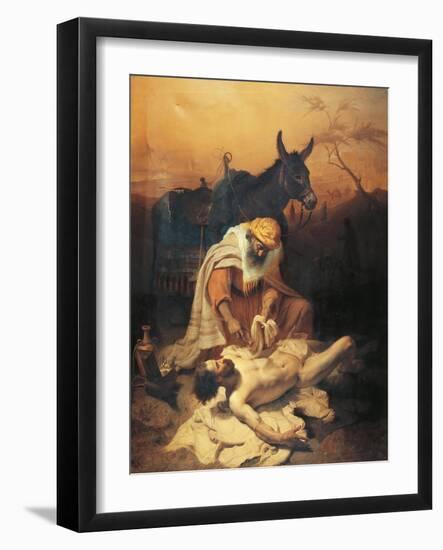 The Parable of the Samaritan, 1851-Baldassare Verazzi-Framed Giclee Print