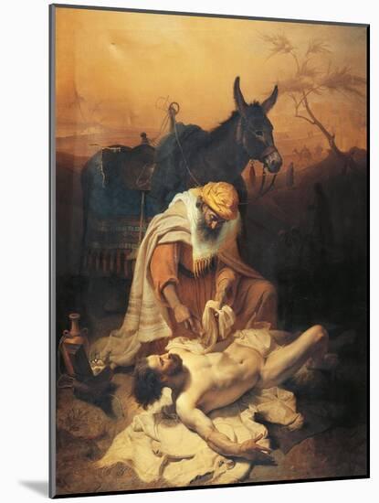 The Parable of the Samaritan, 1851-Baldassare Verazzi-Mounted Giclee Print