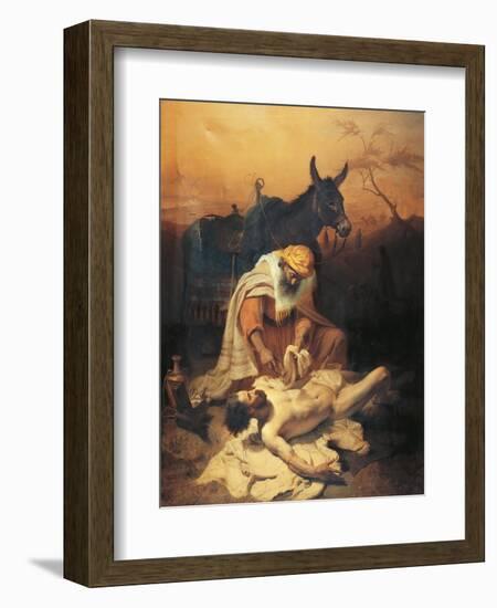 The Parable of the Samaritan, 1851-Baldassare Verazzi-Framed Giclee Print