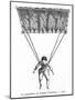 The Parachute of Fauste Veranzio, 1617-Gaston Tissandier-Mounted Giclee Print