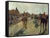 The Parade, also known as Race Horses in Front of the Tribunes, Ca. 1866-68-Edgar Degas-Framed Stretched Canvas