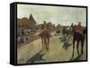 The Parade, also known as Race Horses in Front of the Tribunes, Ca. 1866-68-Edgar Degas-Framed Stretched Canvas