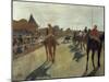 The Parade, also known as Race Horses in Front of the Tribunes, Ca. 1866-68-Edgar Degas-Mounted Art Print