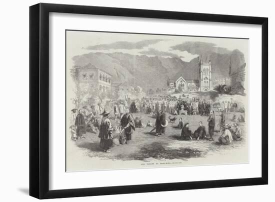 The Parade at Hong-Kong-null-Framed Giclee Print