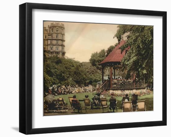 The Parade Gardens, Bath, Somerset, C1925-null-Framed Giclee Print