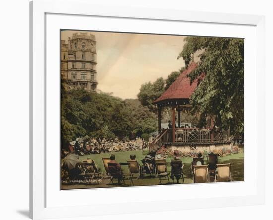 The Parade Gardens, Bath, Somerset, C1925-null-Framed Giclee Print