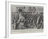 The Parade of United States Troops in Malta on their Way to the Philippines-Frank Dadd-Framed Giclee Print