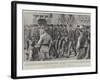 The Parade of United States Troops in Malta on their Way to the Philippines-Frank Dadd-Framed Giclee Print