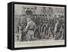 The Parade of United States Troops in Malta on their Way to the Philippines-Frank Dadd-Framed Stretched Canvas