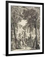 The Parade on the Boulevard, 1760-Antoine-Jean Duclos-Framed Giclee Print