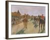 The Parade, or Race Horses in Front of the Stands, circa 1866-68-Edgar Degas-Framed Giclee Print