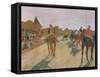 The Parade, or Race Horses in Front of the Stands, circa 1866-68-Edgar Degas-Framed Stretched Canvas