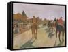 The Parade, or Race Horses in Front of the Stands, circa 1866-68-Edgar Degas-Framed Stretched Canvas