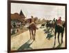 The Parade, or Race Horses in Front of the Stands-Edgar Degas-Framed Premium Giclee Print