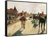 The Parade, or Race Horses in Front of the Stands-Edgar Degas-Framed Stretched Canvas