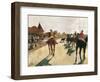 The Parade, or Race Horses in Front of the Stands-Edgar Degas-Framed Art Print