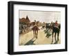 The Parade, or Race Horses in Front of the Stands-Edgar Degas-Framed Art Print