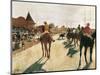The Parade, or Race Horses in Front of the Stands-Edgar Degas-Mounted Art Print