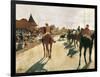 The Parade, or Race Horses in Front of the Stands-Edgar Degas-Framed Art Print