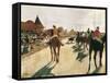 The Parade, or Race Horses in Front of the Stands-Edgar Degas-Framed Stretched Canvas