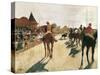 The Parade, or Race Horses in Front of the Stands-Edgar Degas-Stretched Canvas