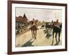 The Parade, or Race Horses in Front of the Stands-Edgar Degas-Framed Art Print